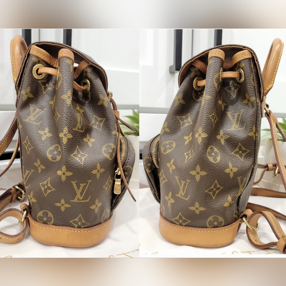 💕DISCONTINUED Very Rare Backpack LOUIS VUITTON Montsouris MINI Monogram - Picture 10 of 16